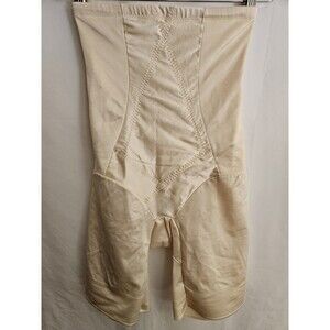 Cupid High Waist Beige Shapewear Shorts Size Large Firm Control Body Shaper 5369